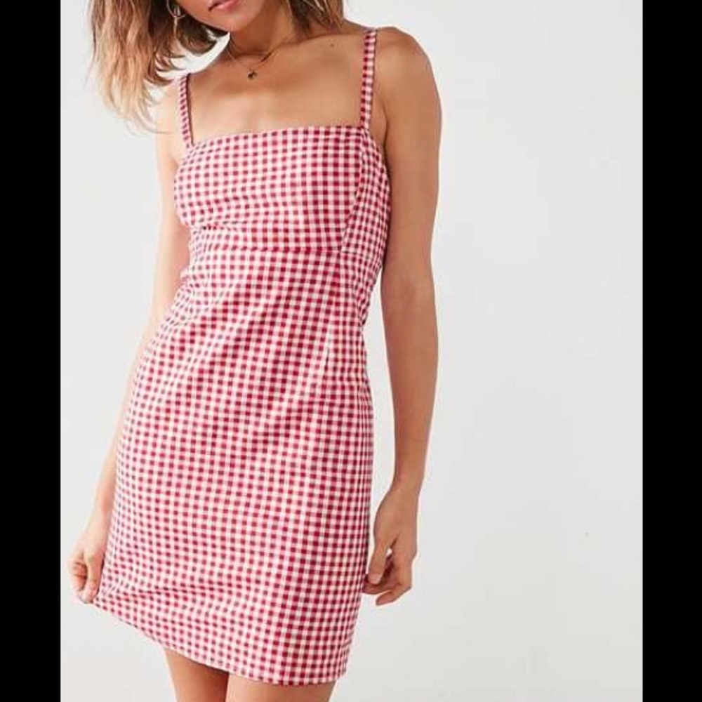 Red gingham cooperative / urban outfitters dress